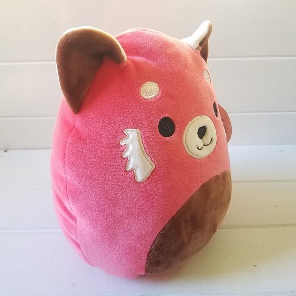 Squishmallows  Cici the Red Panda 8" Red Brown Belly 8", KellyToy with Round Tag - Picture 5 of 10